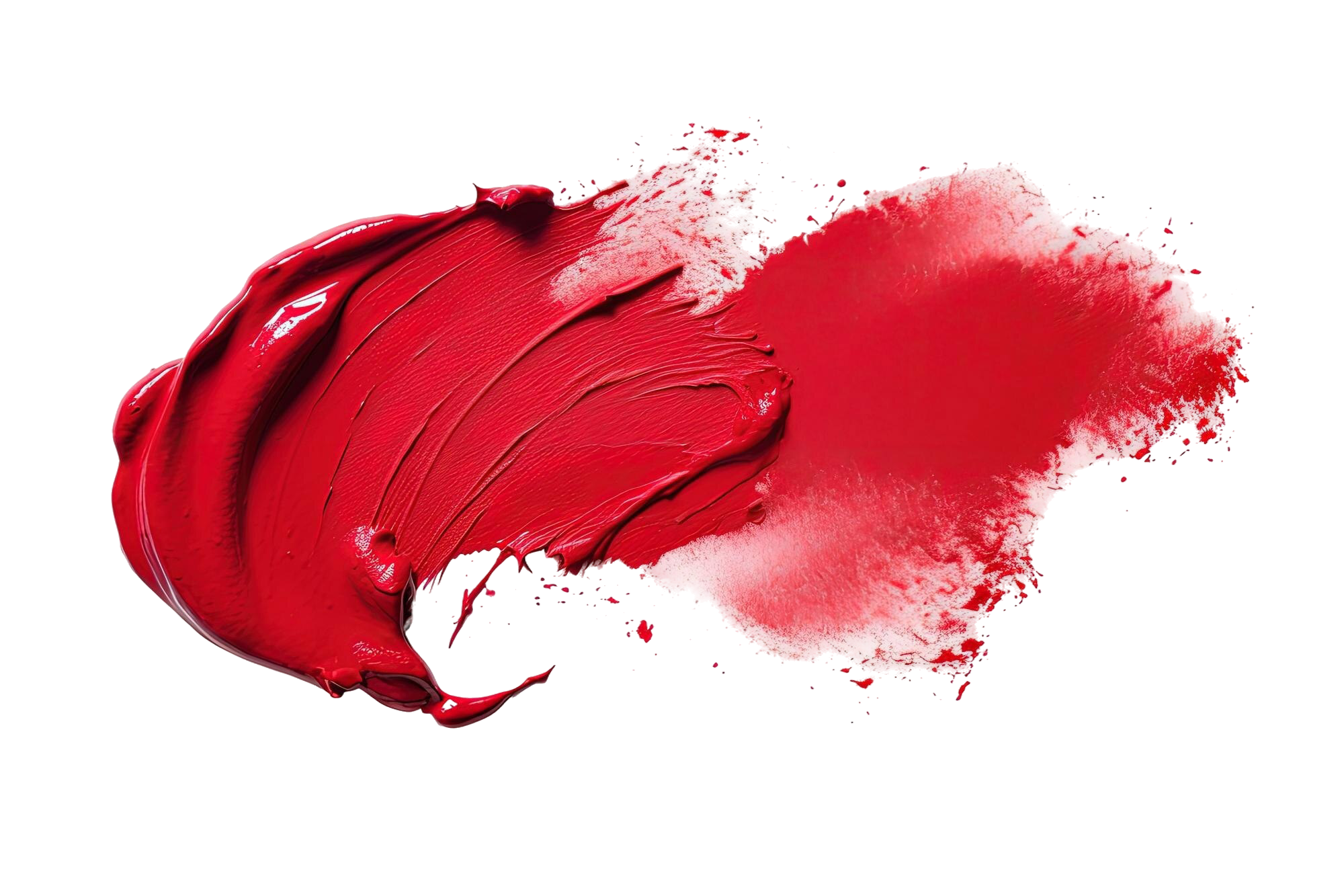 pixelPUNK Webdesign - Roter Pinselstrich und roter Farbfleck